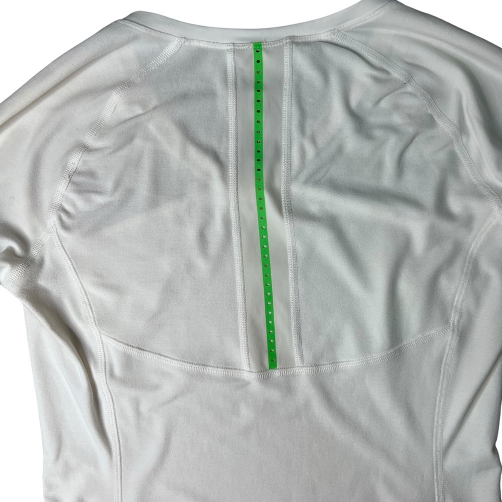 Lululemon Pace Pusher Long Sleeve Rulu Top White Women’s 8 - Picture 6 of 11